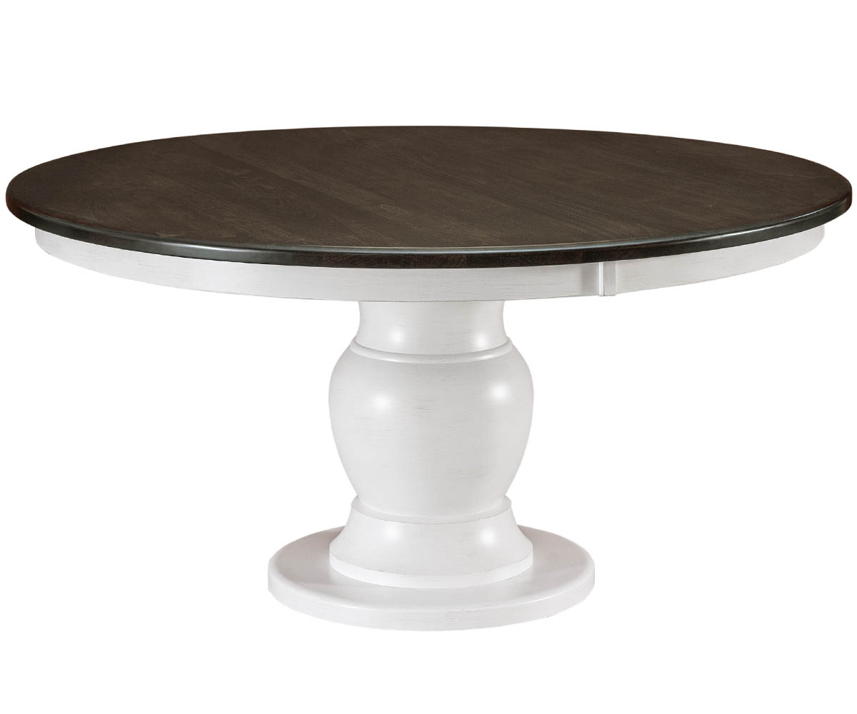 Single Table Stand Sonoma Single Pedestal Table - Midwest Woodworks